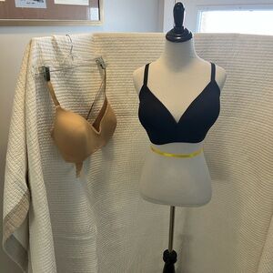 Calvin Klein Black and Beige Bras